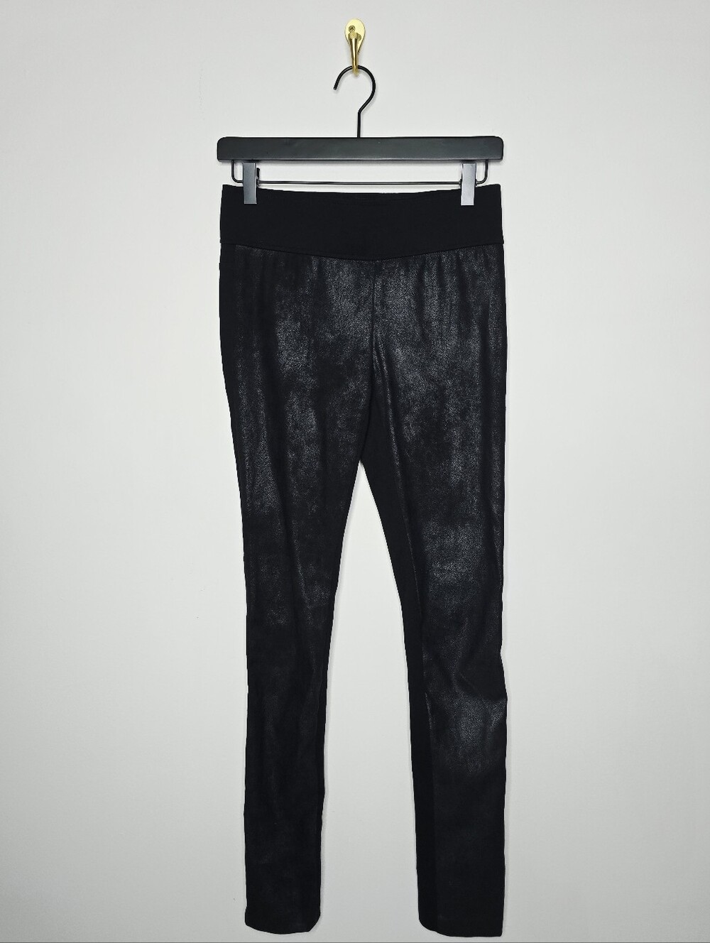 Club Monaco Faux Suede Panel Leggings Size 2